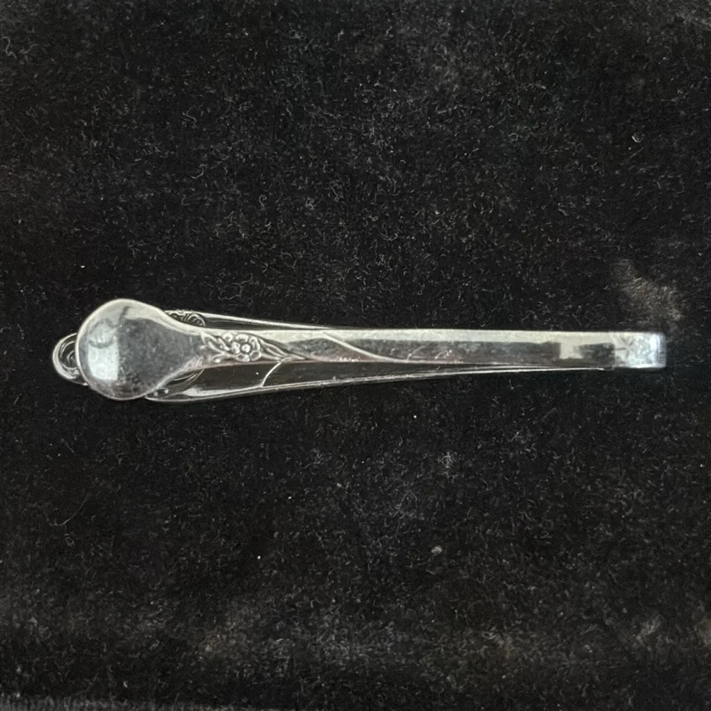Vintage Silverware Pattern Moneyclip Evening Star by Comminity